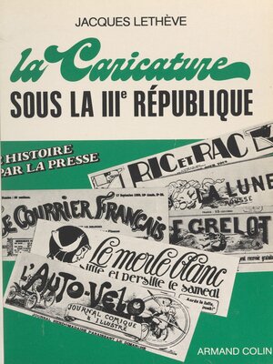 cover image of La caricature sous la IIIe République